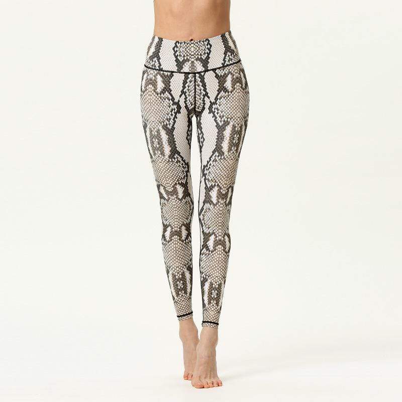 Snakeskin Print Yoga Pants