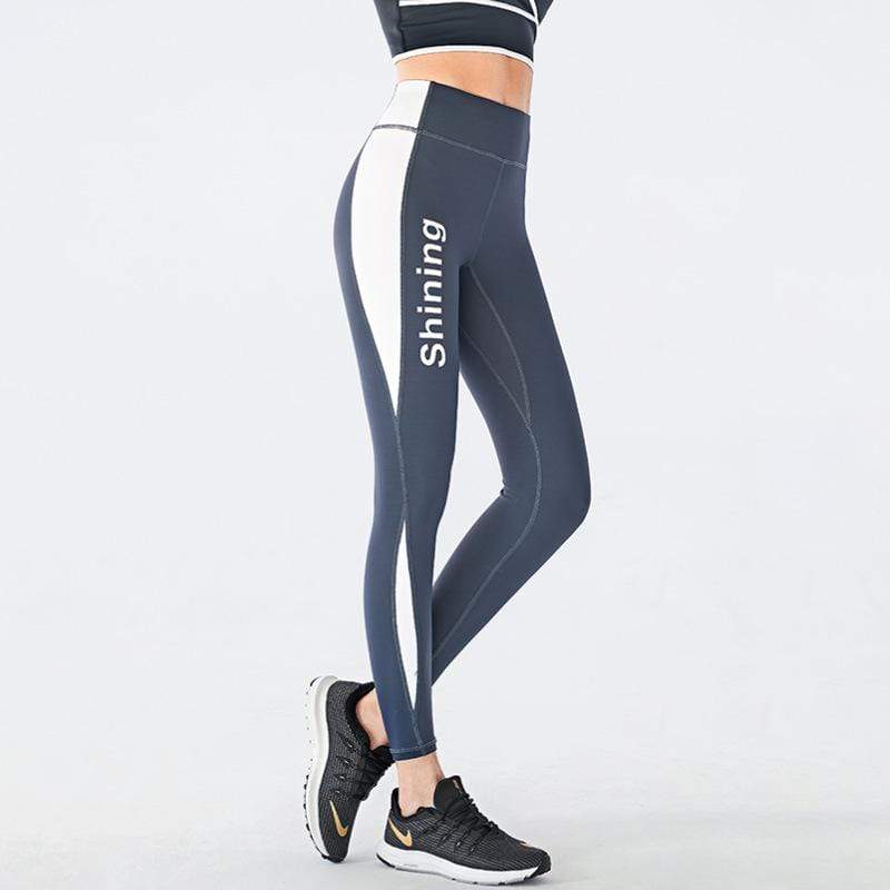 Slim Letter Printed Yoga Pants