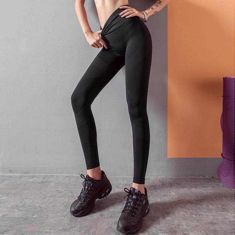 High waisted Knitted Seamless Breathable Workout Pants