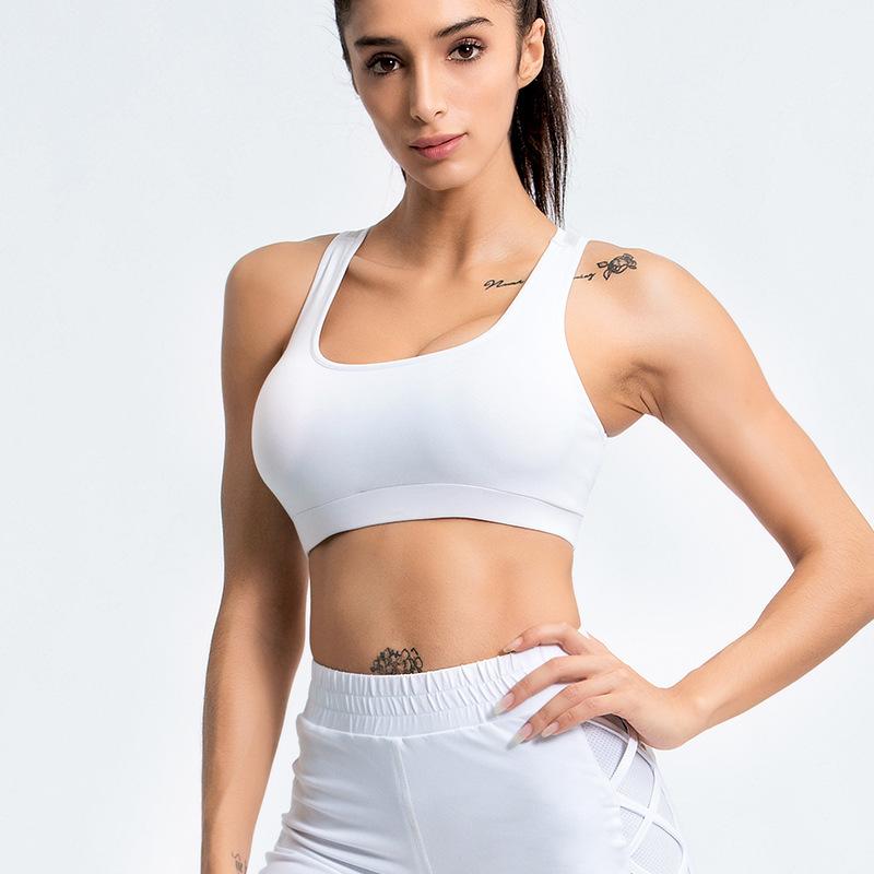 Netted Spliced Breathable Sports Bra