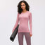Crew Neck Slim and Breathable Yoga Long Sleeves
