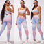 Tie dyed Backs Casual Yoga Suit