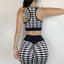 Color Matching Jacquard Quick Drying Yoga Suit