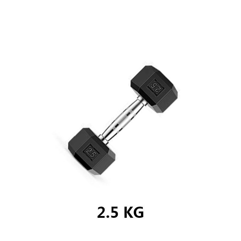 Electroplated Hexagonal Fixed Arm Muscle Dumbbell
