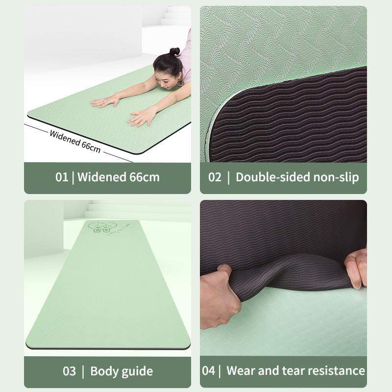Double layered Two color Non slip Yoga Mat