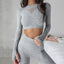 Breathable Knitted Seamless Yoga Suit