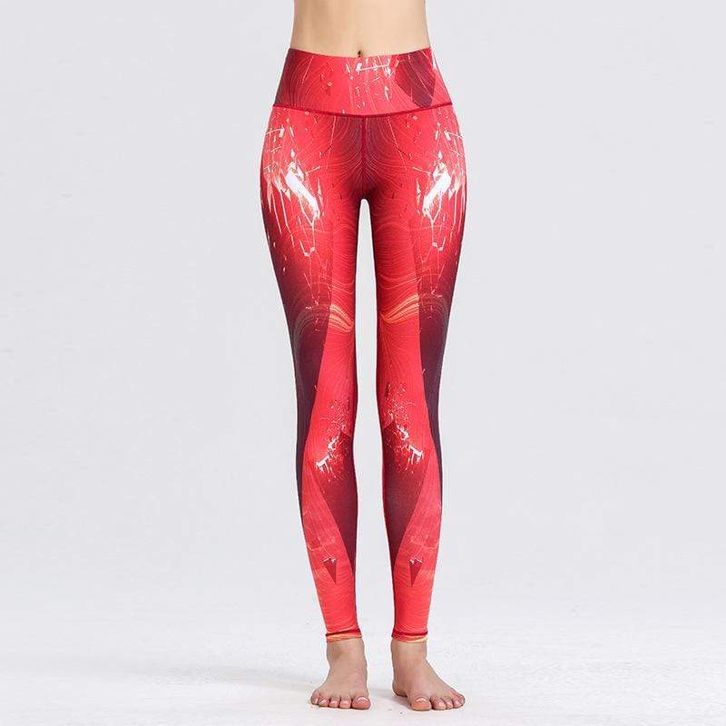 Tight Hip Lifting Printed Yoga Legging