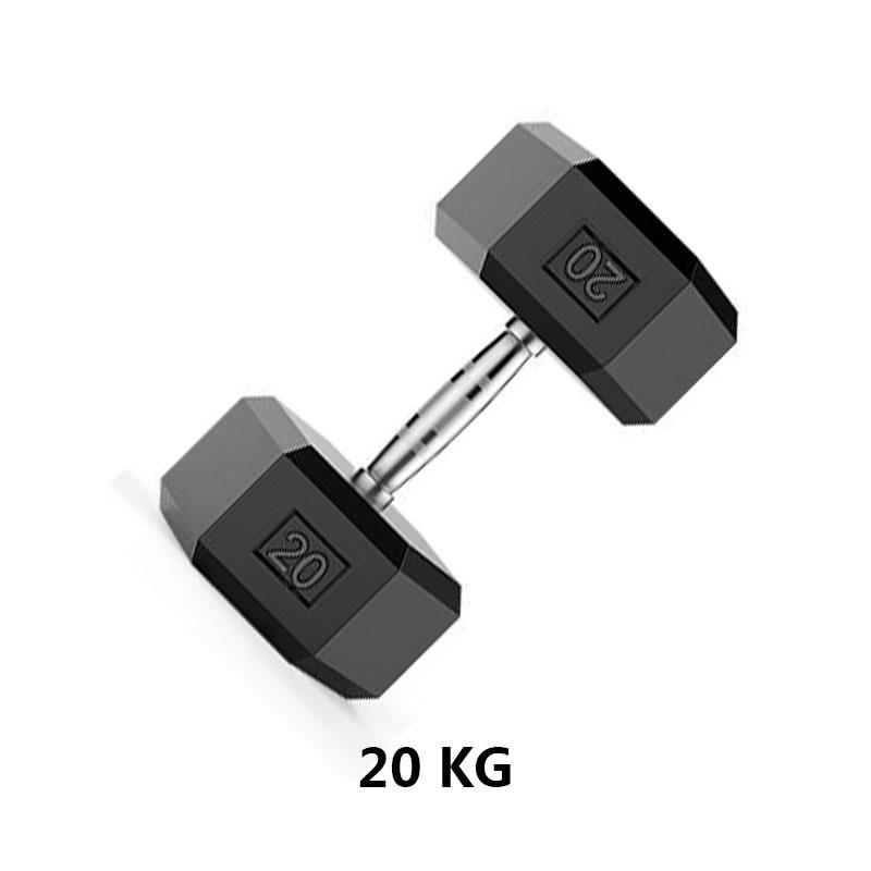Electroplated Hexagonal Fixed Arm Muscle Dumbbell