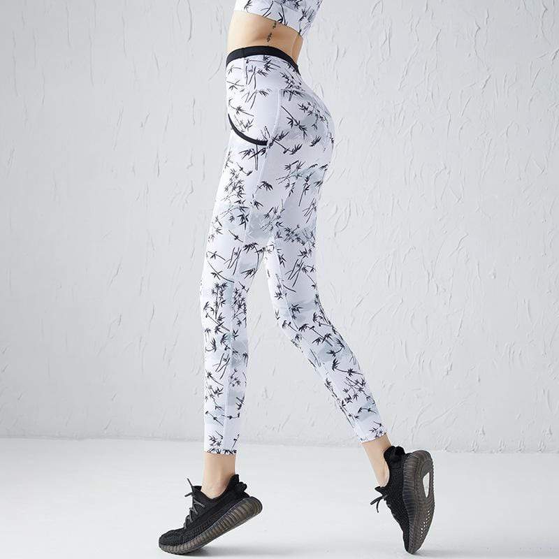 High Waist Printed Leisure Fitness Yoga Legging