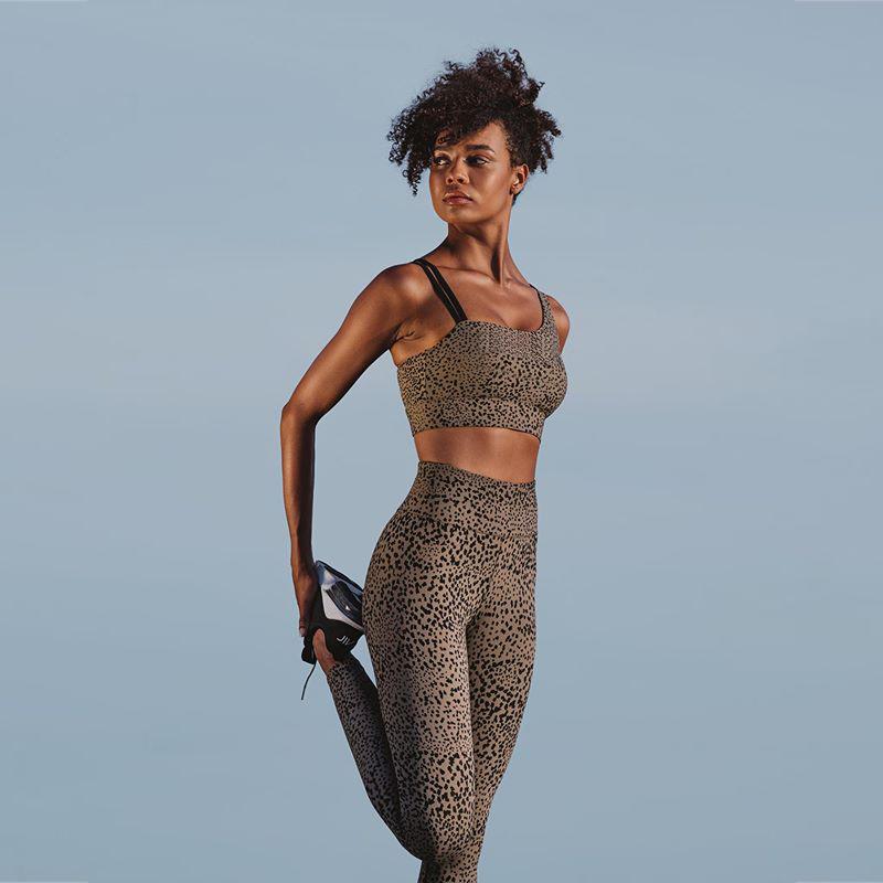 Pre sale One Shoulder Sexy Leopard Print Yoga Suit