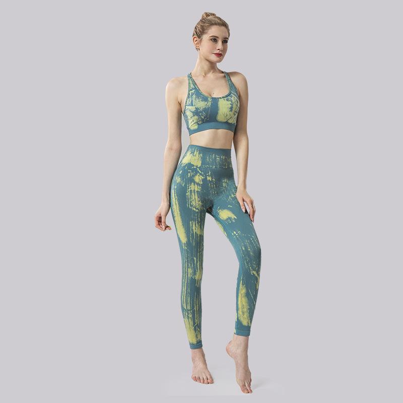 Sexy Yoga Beauty Print Sports Suit