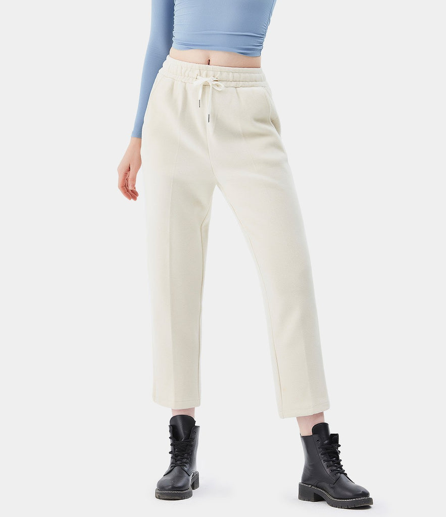 Drawstring Solid Color Pants