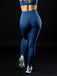 Surface Path Laser Cut Legging True Navy