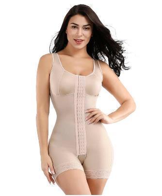 Women Slimming Bodysuit Body Shaper Crotchless