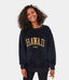 Location Print Fleece Pullover Sweatshirt