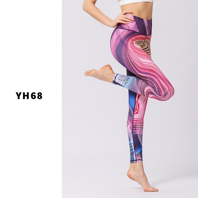 Cropped Hip lift Digital Print Legging