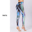 Cropped Hip lift Digital Print Legging