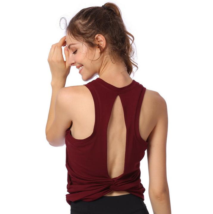 Sleeveless Back Hollow Vest