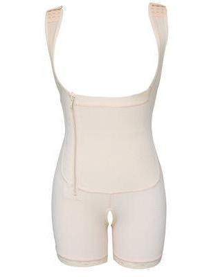 One Piece Leg Breast Zipper Shapewear