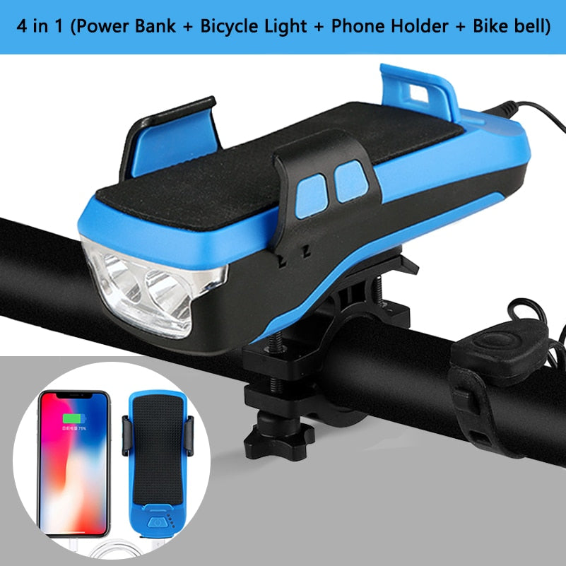 Universal Bicycle Phone Holder Power Bank Mah Bike Light