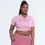 Large Size Sports Blouse shirt Pink