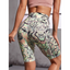 Sports print skinny shorts