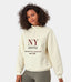 Half Zip Location Print Pullover Sweatshirt